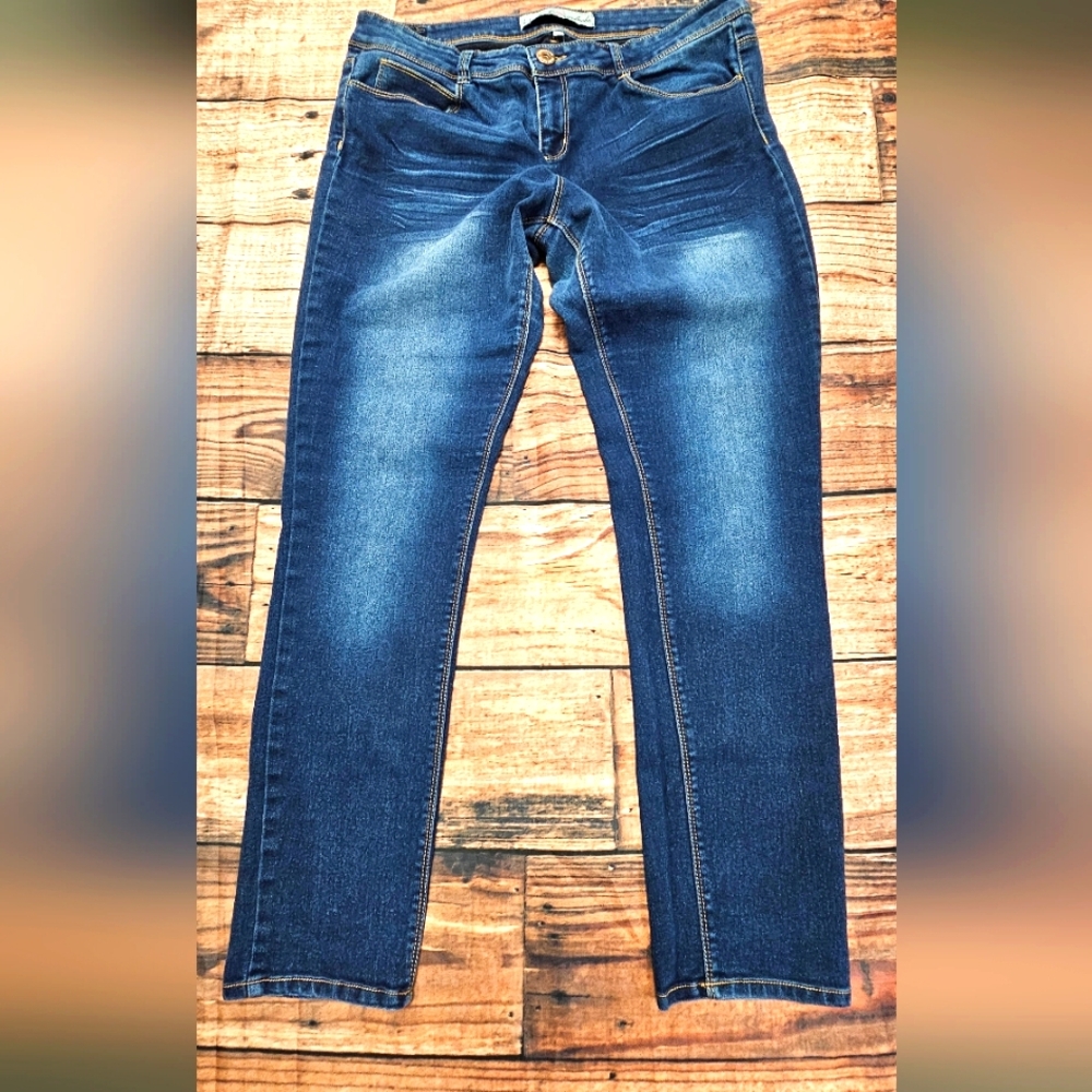 J Jeans by Jordache Junior's Blue Skinny Jeans Size 17